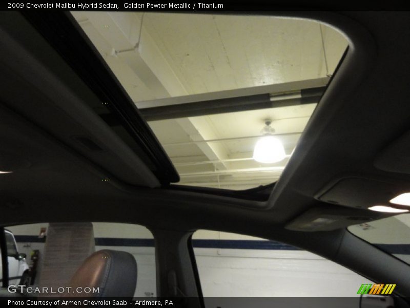 Golden Pewter Metallic / Titanium 2009 Chevrolet Malibu Hybrid Sedan