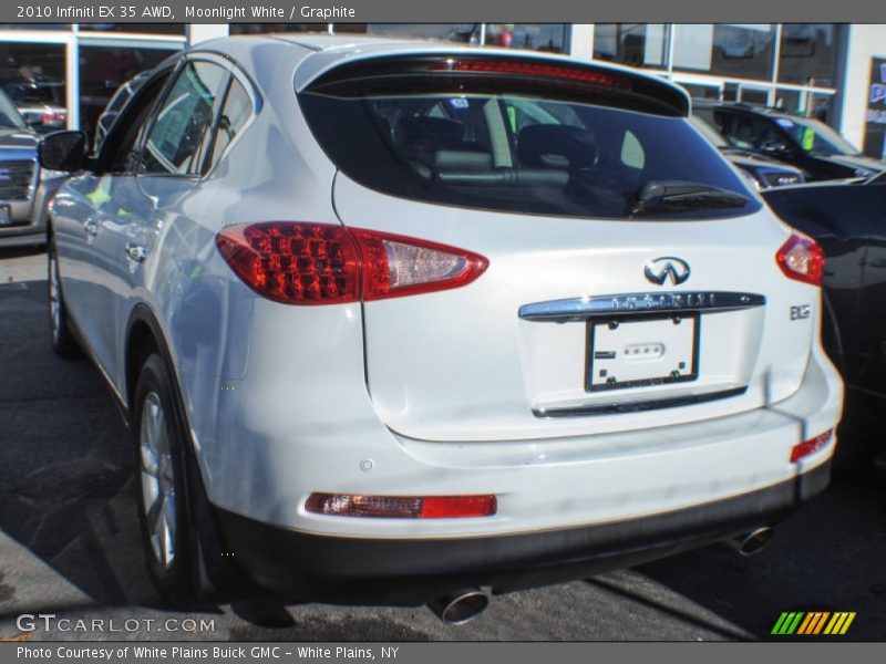Moonlight White / Graphite 2010 Infiniti EX 35 AWD