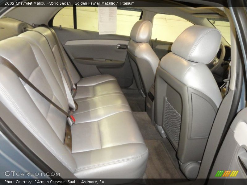 Golden Pewter Metallic / Titanium 2009 Chevrolet Malibu Hybrid Sedan