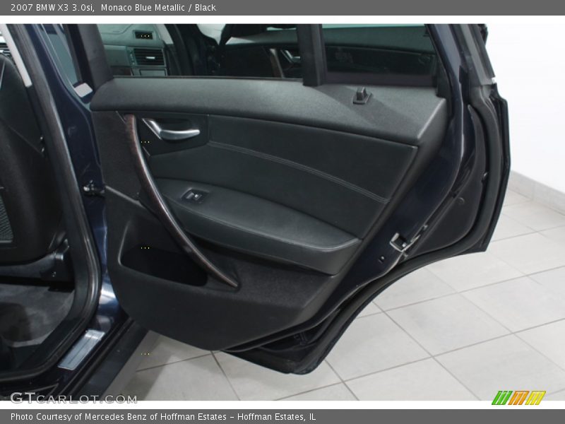 Monaco Blue Metallic / Black 2007 BMW X3 3.0si