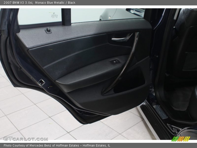 Monaco Blue Metallic / Black 2007 BMW X3 3.0si