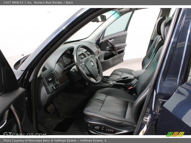 Monaco Blue Metallic / Black 2007 BMW X3 3.0si
