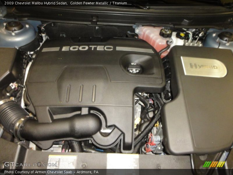 Golden Pewter Metallic / Titanium 2009 Chevrolet Malibu Hybrid Sedan