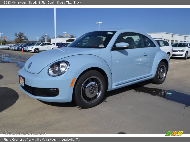 Denim Blue / Titan Black 2013 Volkswagen Beetle 2.5L