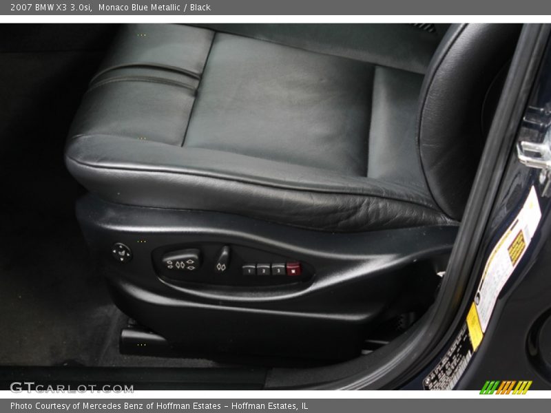 Monaco Blue Metallic / Black 2007 BMW X3 3.0si