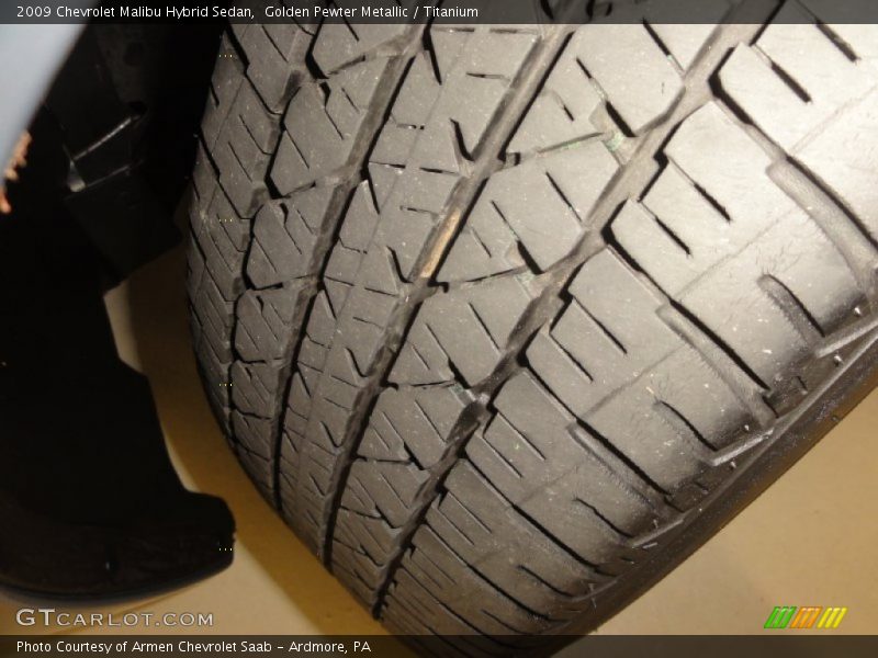 Golden Pewter Metallic / Titanium 2009 Chevrolet Malibu Hybrid Sedan