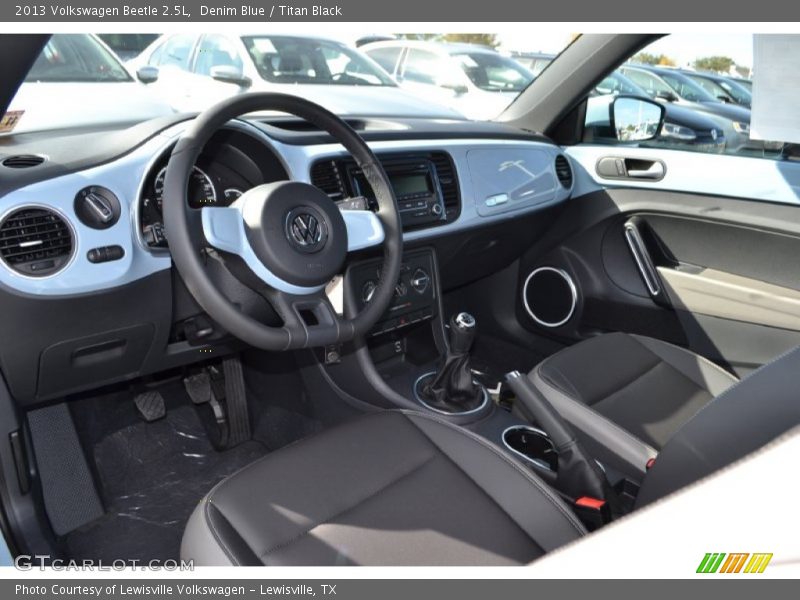 Denim Blue / Titan Black 2013 Volkswagen Beetle 2.5L