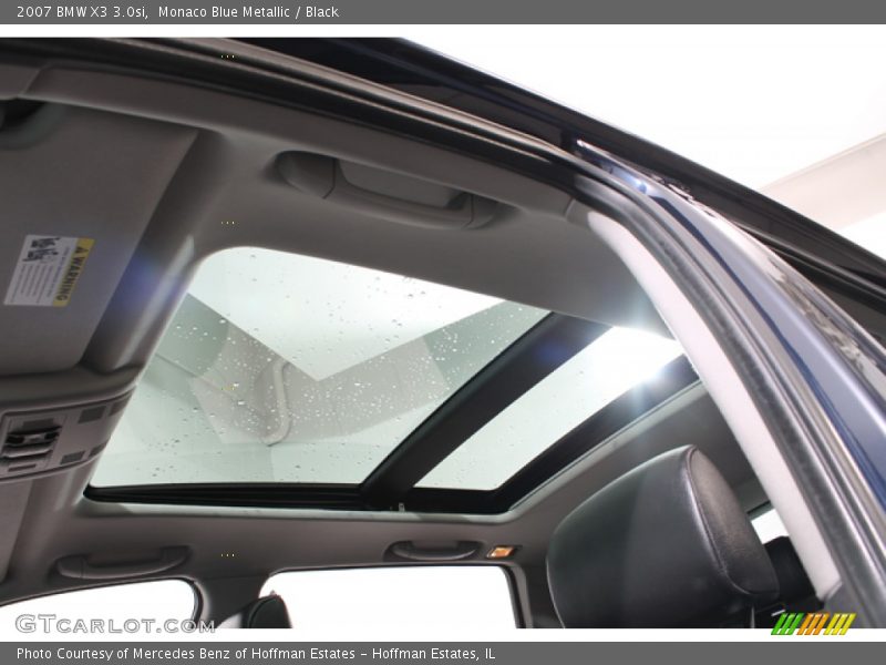 Monaco Blue Metallic / Black 2007 BMW X3 3.0si