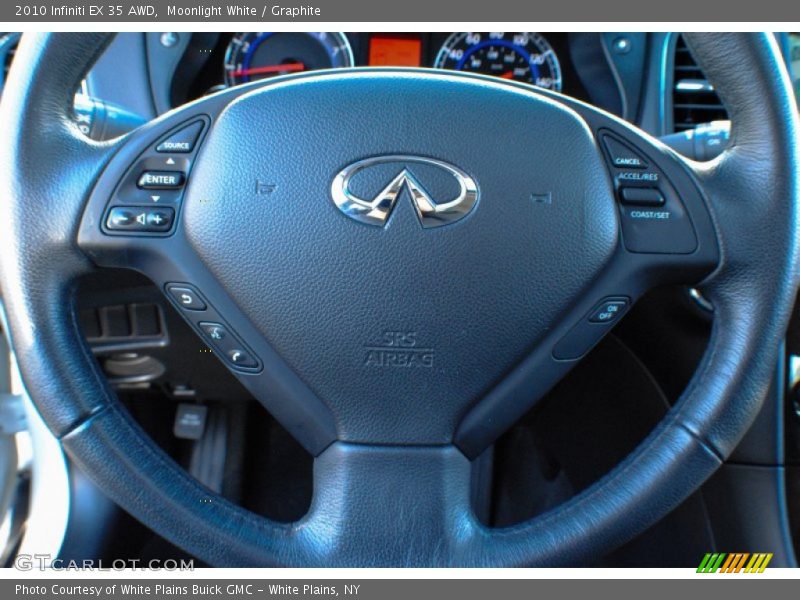 Moonlight White / Graphite 2010 Infiniti EX 35 AWD