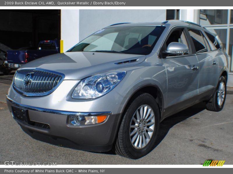 Quicksilver Metallic / Ebony Black/Ebony 2009 Buick Enclave CXL AWD