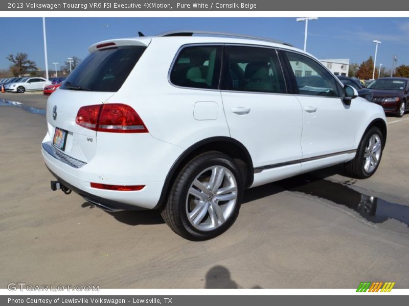 Pure White / Cornsilk Beige 2013 Volkswagen Touareg VR6 FSI Executive 4XMotion
