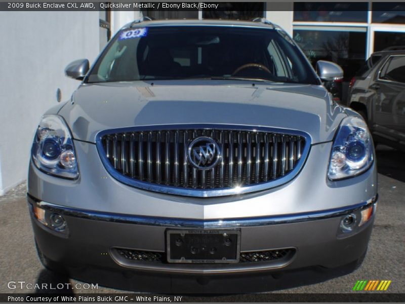 Quicksilver Metallic / Ebony Black/Ebony 2009 Buick Enclave CXL AWD