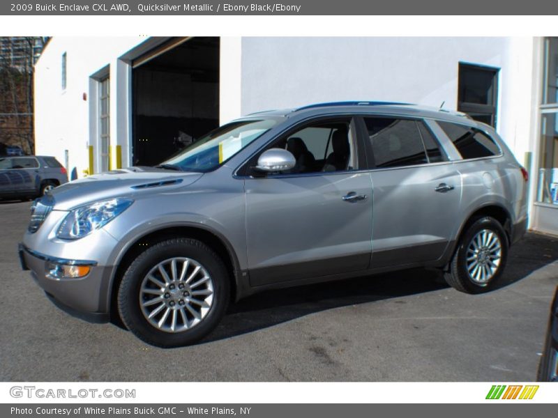 Quicksilver Metallic / Ebony Black/Ebony 2009 Buick Enclave CXL AWD