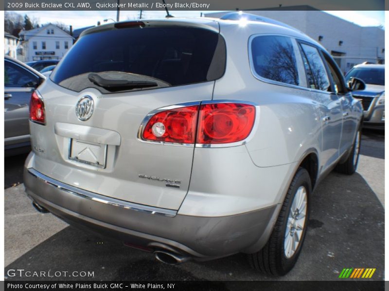 Quicksilver Metallic / Ebony Black/Ebony 2009 Buick Enclave CXL AWD