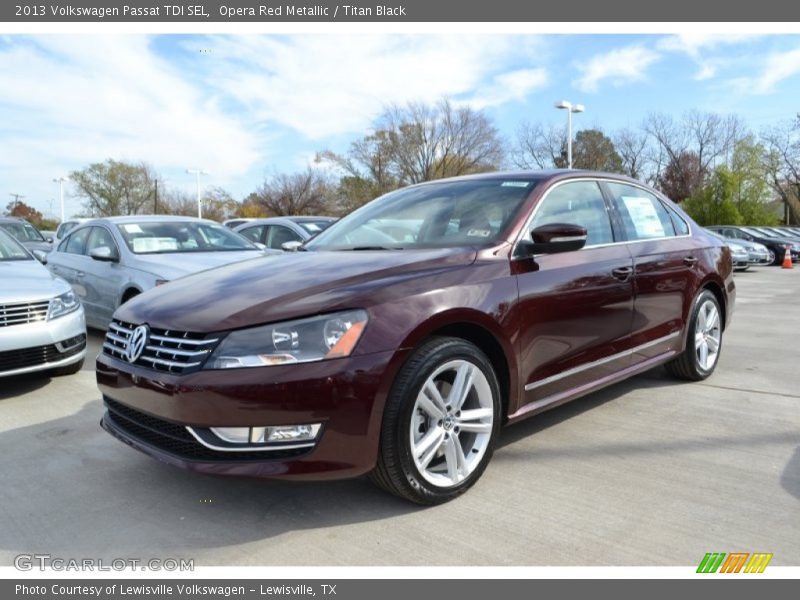 Opera Red Metallic / Titan Black 2013 Volkswagen Passat TDI SEL