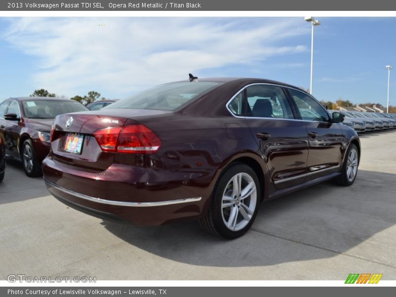 Opera Red Metallic / Titan Black 2013 Volkswagen Passat TDI SEL