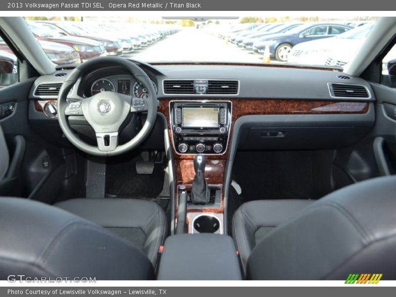 Opera Red Metallic / Titan Black 2013 Volkswagen Passat TDI SEL