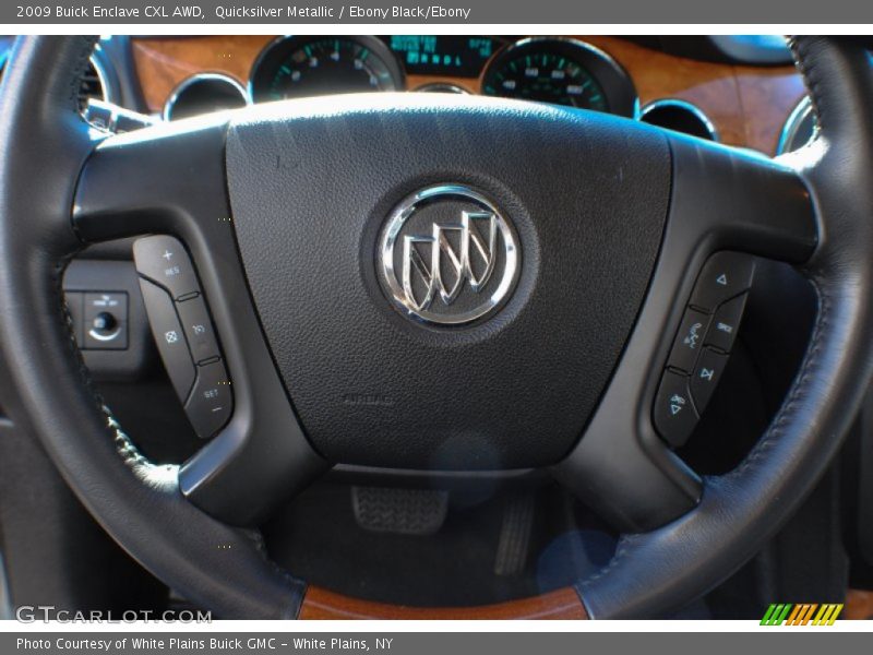 Quicksilver Metallic / Ebony Black/Ebony 2009 Buick Enclave CXL AWD