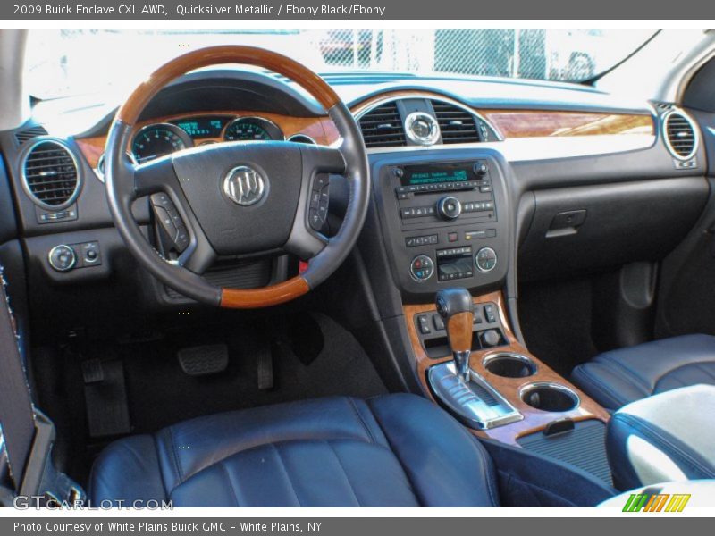 Quicksilver Metallic / Ebony Black/Ebony 2009 Buick Enclave CXL AWD