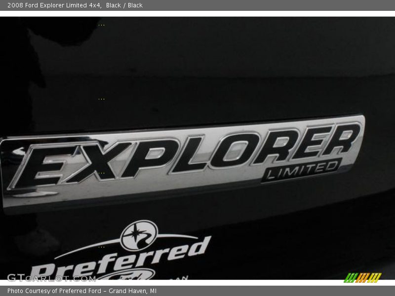 Black / Black 2008 Ford Explorer Limited 4x4