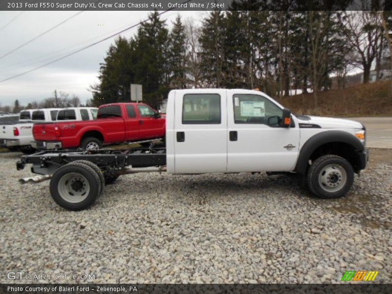 Oxford White / Steel 2013 Ford F550 Super Duty XL Crew Cab Chassis 4x4