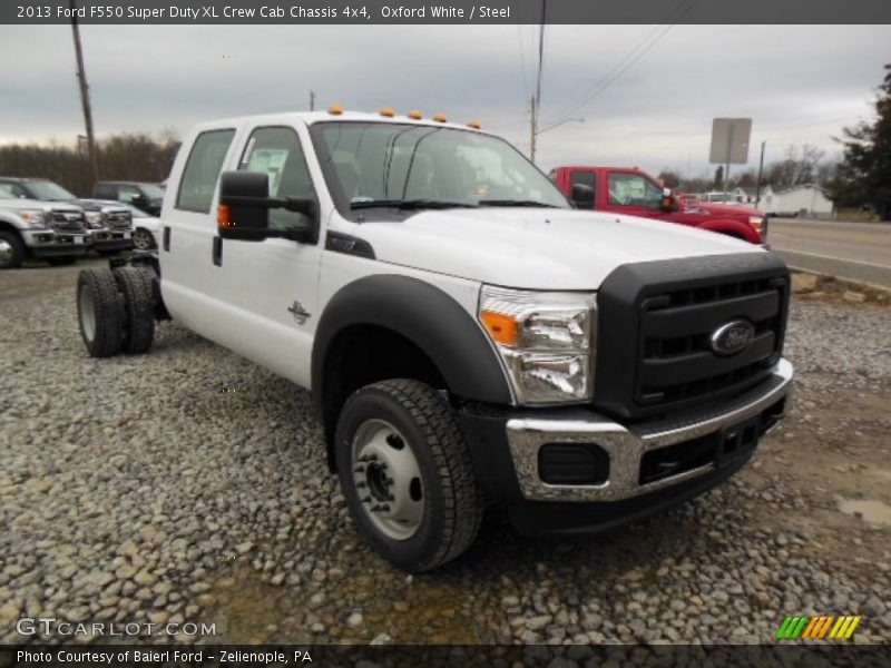 Front 3/4 View of 2013 F550 Super Duty XL Crew Cab Chassis 4x4