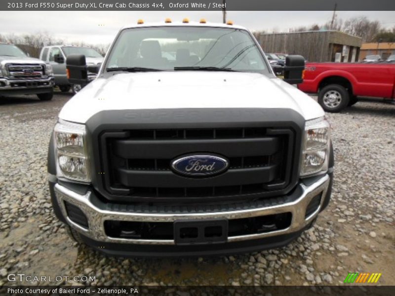 Oxford White / Steel 2013 Ford F550 Super Duty XL Crew Cab Chassis 4x4