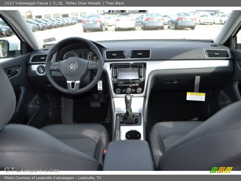 Reflex Silver Metallic / Titan Black 2013 Volkswagen Passat 2.5L SE