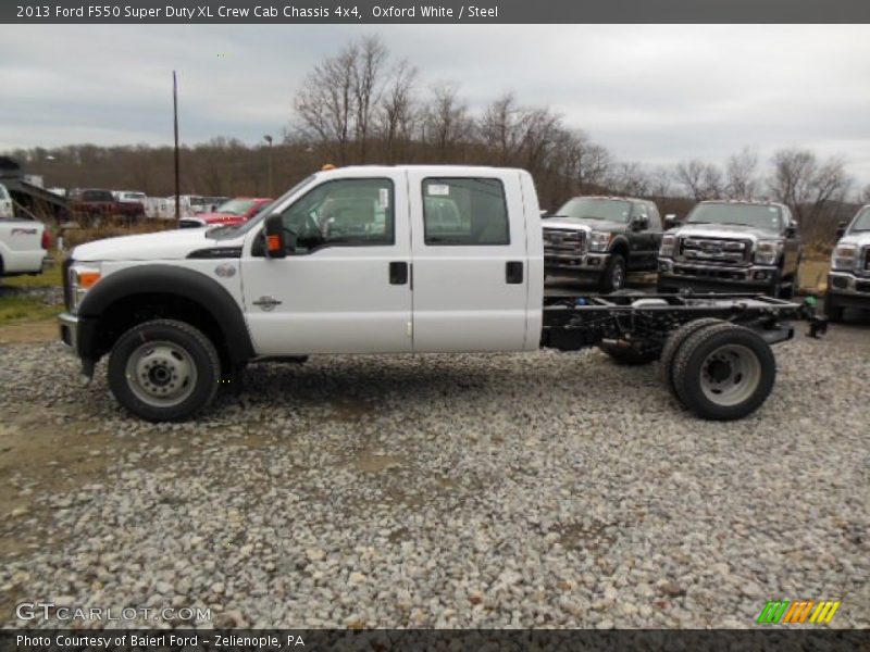 Oxford White / Steel 2013 Ford F550 Super Duty XL Crew Cab Chassis 4x4