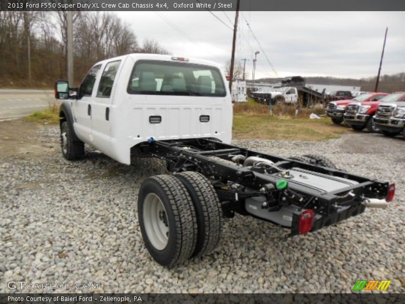  2013 F550 Super Duty XL Crew Cab Chassis 4x4 Oxford White