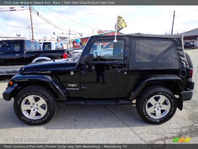 Black / Dark Slate Gray/Medium Slate Gray 2009 Jeep Wrangler Sahara 4x4