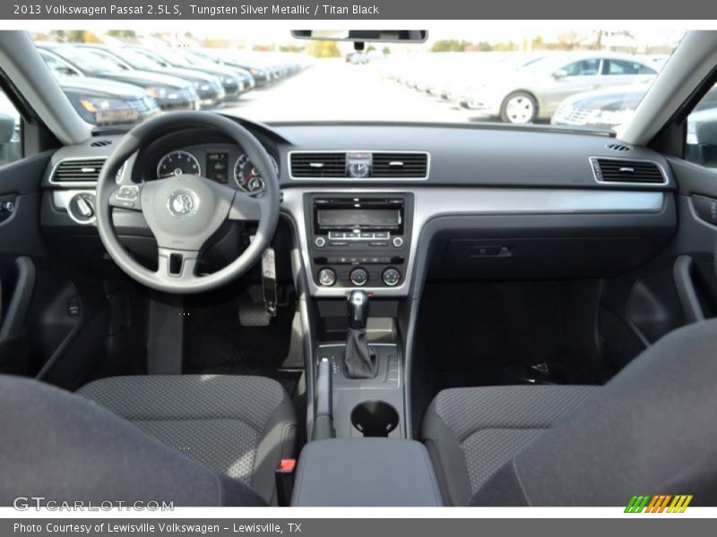 Tungsten Silver Metallic / Titan Black 2013 Volkswagen Passat 2.5L S