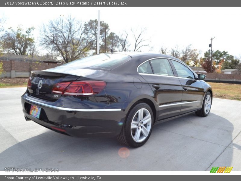 Deep Black Metallic / Desert Beige/Black 2013 Volkswagen CC Sport