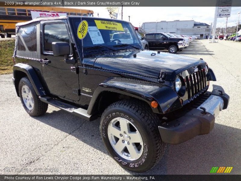 Black / Dark Slate Gray/Medium Slate Gray 2009 Jeep Wrangler Sahara 4x4