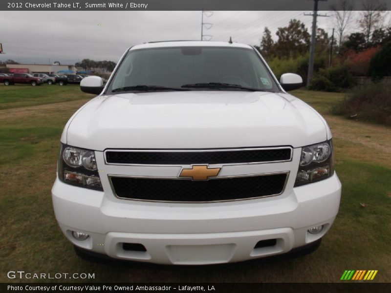 Summit White / Ebony 2012 Chevrolet Tahoe LT
