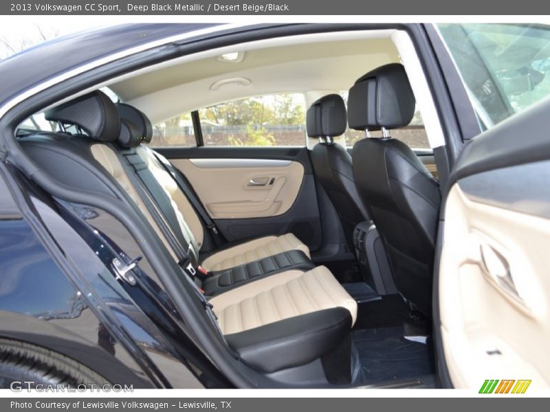 Deep Black Metallic / Desert Beige/Black 2013 Volkswagen CC Sport