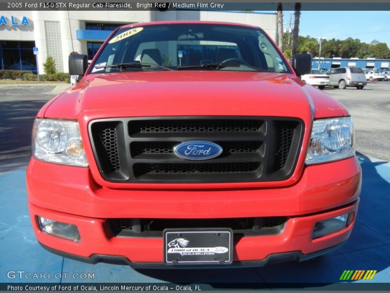 Bright Red / Medium Flint Grey 2005 Ford F150 STX Regular Cab Flareside