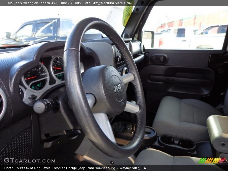 Black / Dark Slate Gray/Medium Slate Gray 2009 Jeep Wrangler Sahara 4x4