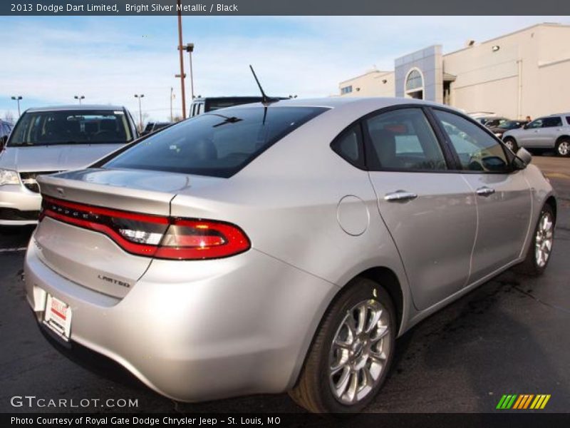 Bright Silver Metallic / Black 2013 Dodge Dart Limited