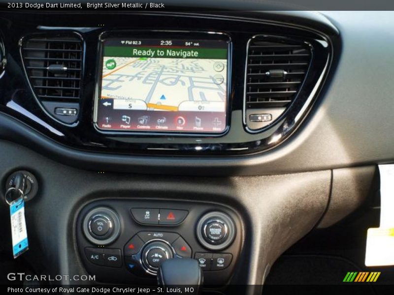 Bright Silver Metallic / Black 2013 Dodge Dart Limited