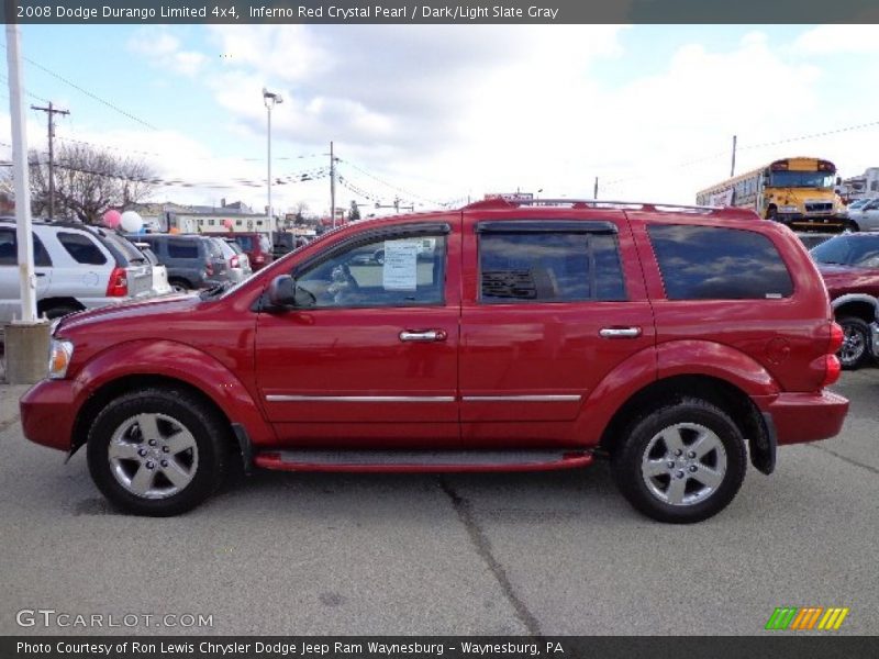 Inferno Red Crystal Pearl / Dark/Light Slate Gray 2008 Dodge Durango Limited 4x4