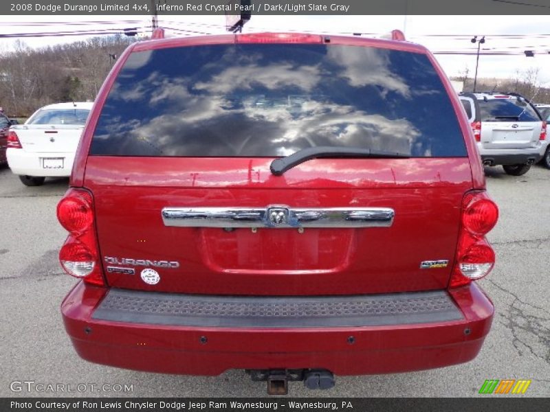 Inferno Red Crystal Pearl / Dark/Light Slate Gray 2008 Dodge Durango Limited 4x4