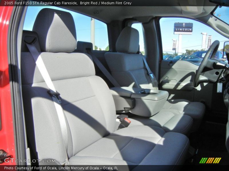 Bright Red / Medium Flint Grey 2005 Ford F150 STX Regular Cab Flareside