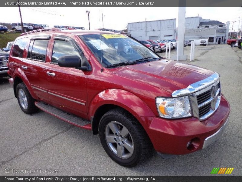 Inferno Red Crystal Pearl / Dark/Light Slate Gray 2008 Dodge Durango Limited 4x4