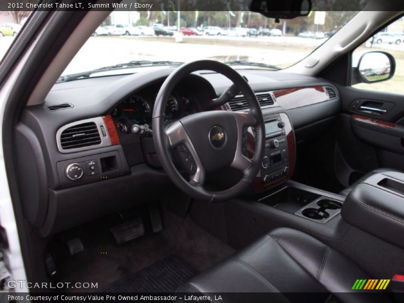 Summit White / Ebony 2012 Chevrolet Tahoe LT