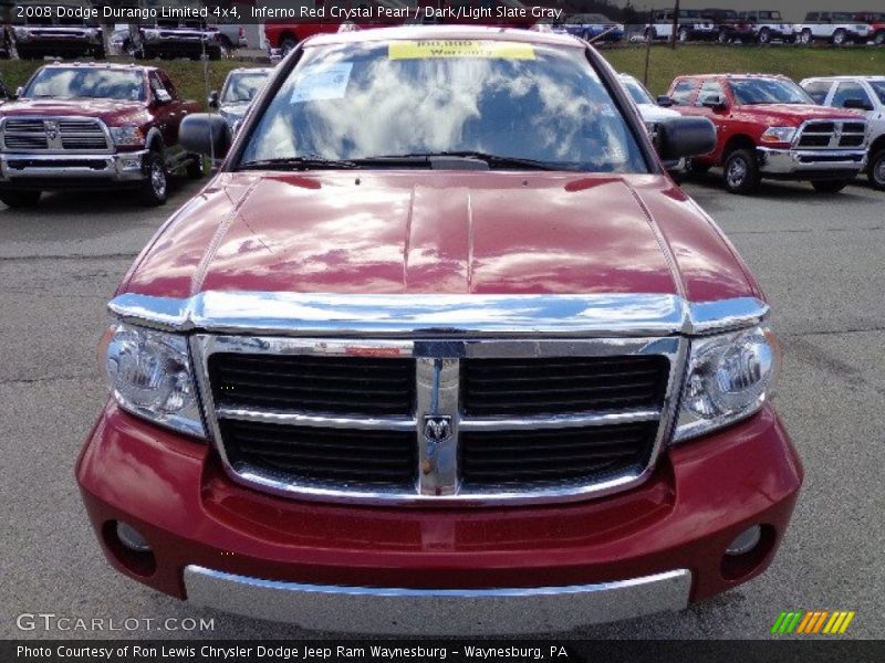 Inferno Red Crystal Pearl / Dark/Light Slate Gray 2008 Dodge Durango Limited 4x4