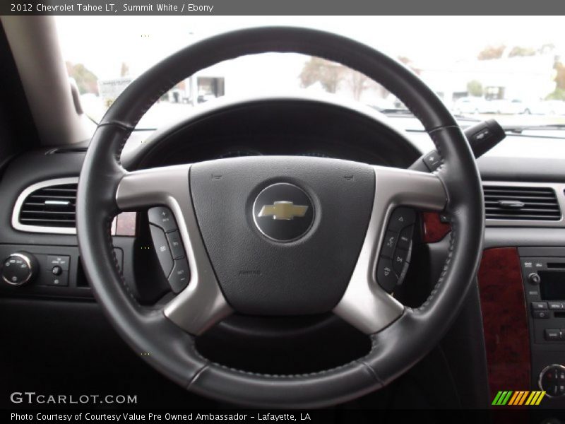 Summit White / Ebony 2012 Chevrolet Tahoe LT