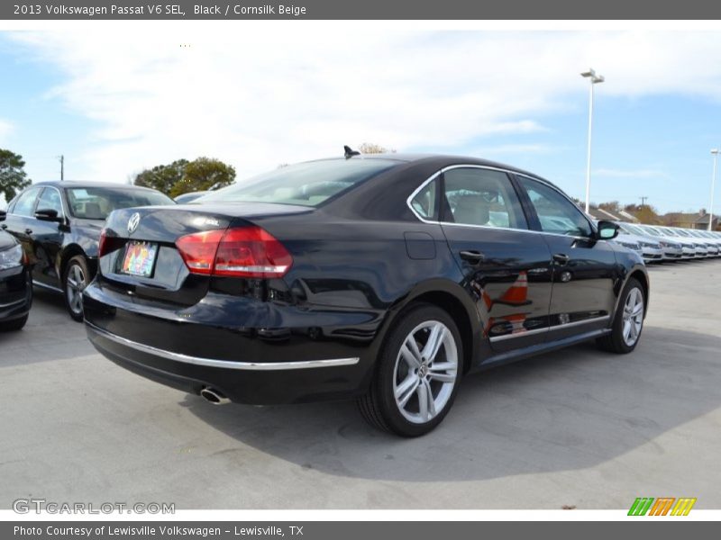Black / Cornsilk Beige 2013 Volkswagen Passat V6 SEL