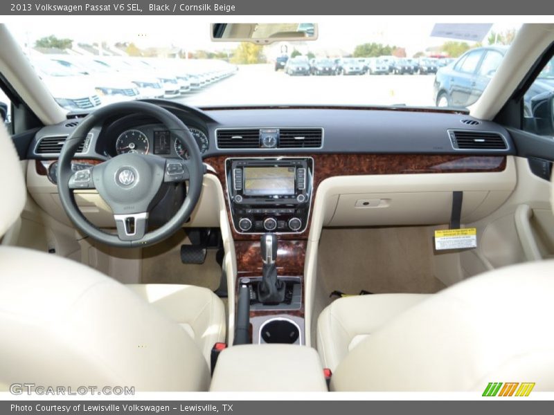 Black / Cornsilk Beige 2013 Volkswagen Passat V6 SEL
