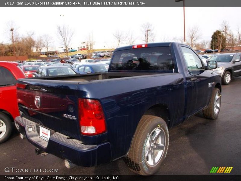 True Blue Pearl / Black/Diesel Gray 2013 Ram 1500 Express Regular Cab 4x4